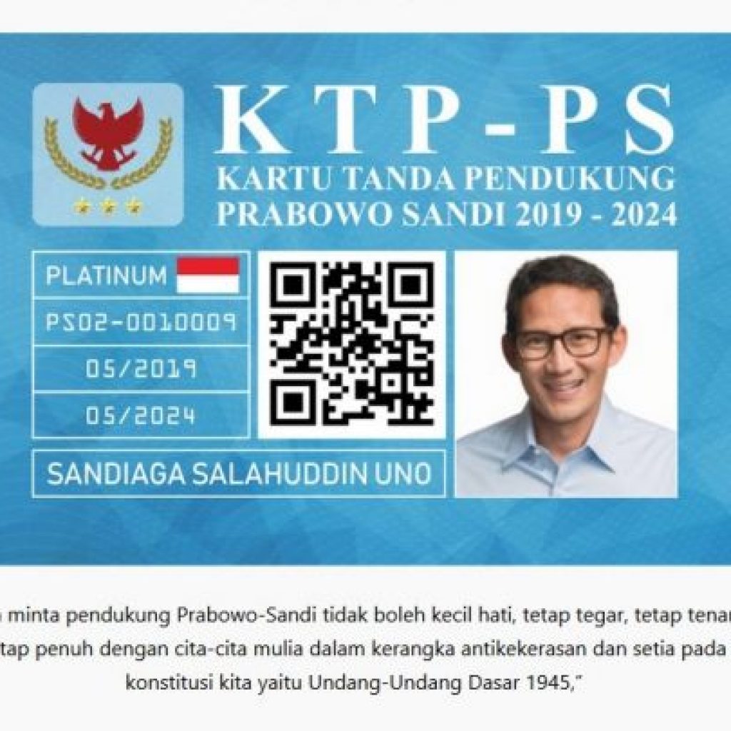 Komentar Gerindra, Terkait Hebohnya Seruan KTP Prabowo-Sandi