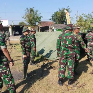 Tenda Terpasang, Upacara Pembukaan TMMD Siap Dihelat