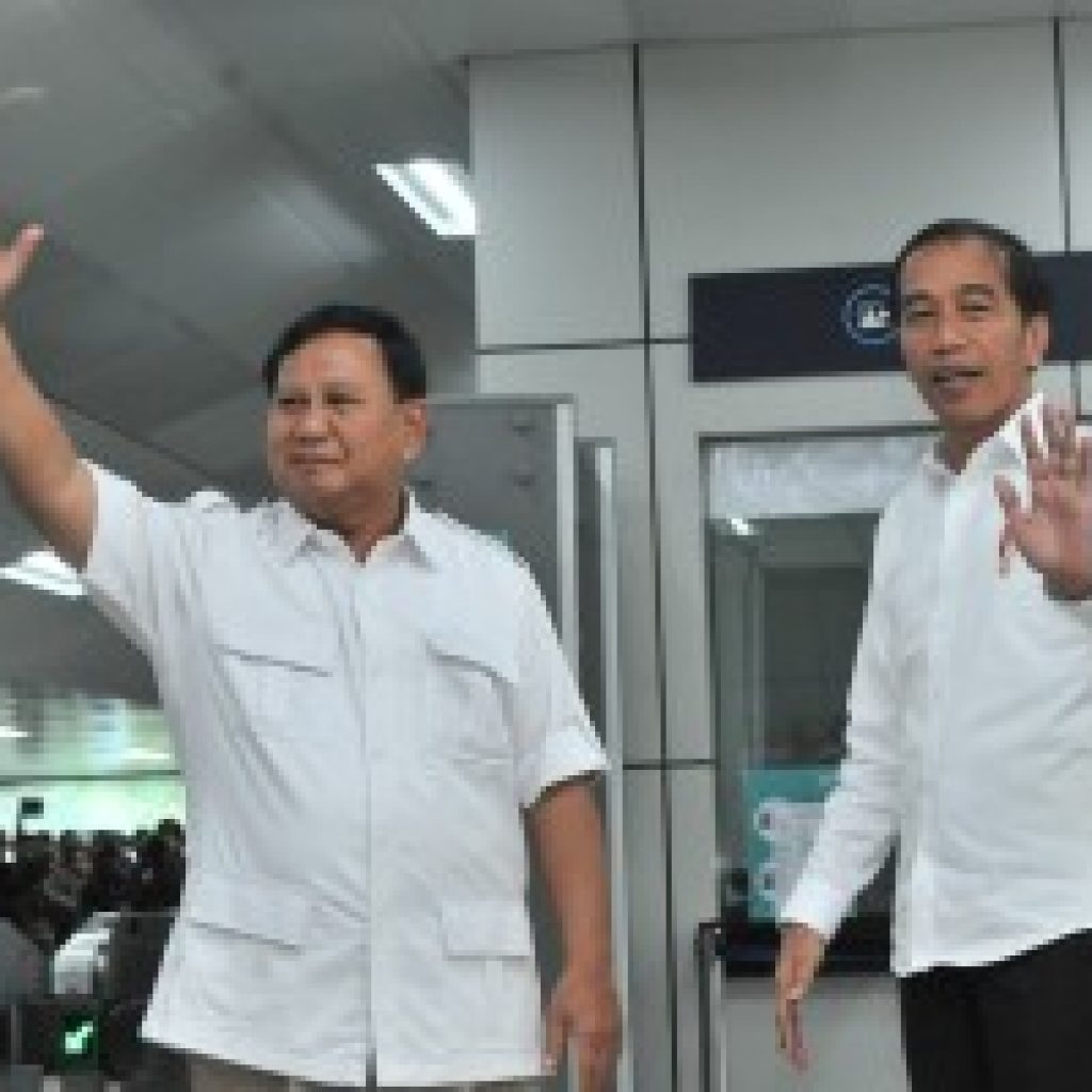 Bertemu Prabowo di MRT, Jokowi : Ini Merupakan Pertemuan Seorang Sahabat