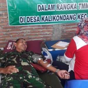 Warga Juga Apresiasi Donor Darah di Pembukaan TMMD