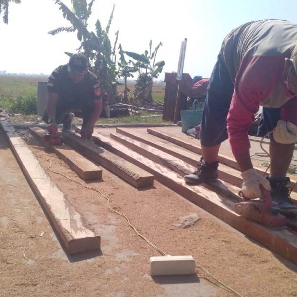 Kayu Berkualitas Untuk Rehab RTLH di TMMD