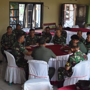 Matangkan Pembukaan TMMD,Dandim Brifing dengan Danramil dan Perwira Kodim 0716/Demak