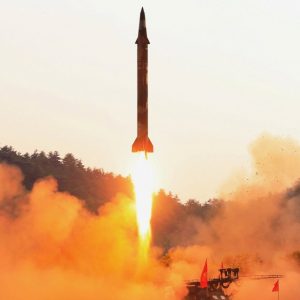 Kim Jong Un Pantau Peluncuran Rudal Balistik Jarak Pendek