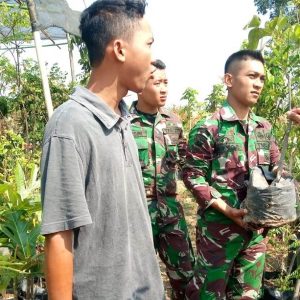 Peduli Lingkungan, Dandim Pelopori Penghijauan di Desa TMMD