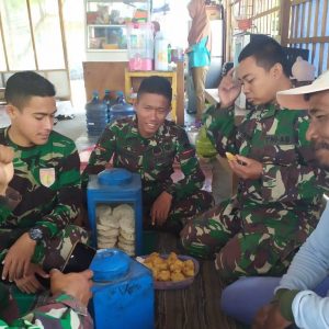 Ngopi Bareng Juga Semakin Akrabkan TNI dan Warga