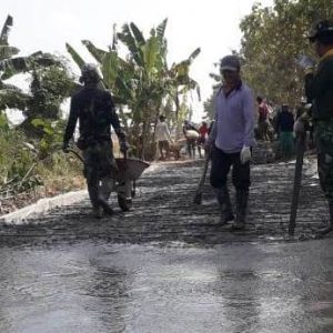 Berharap Pemdes Kalikondang Anggarkan Dana Perawatan jalan TMMD