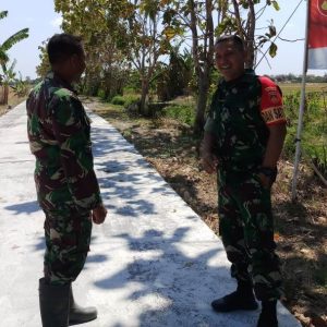 Sebelum Diresmikan, Dandim Tinjau Jalan TMMD