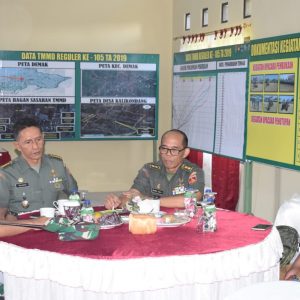 Dihadapan Tim Wasev Itdam, Kades kalikondang Ucapkan Terimakasih Kepada TNI