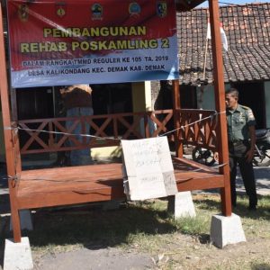 Bangun Poskamling, TNI Harapkan Warga Tingkatkan Keamanan Lingkungan