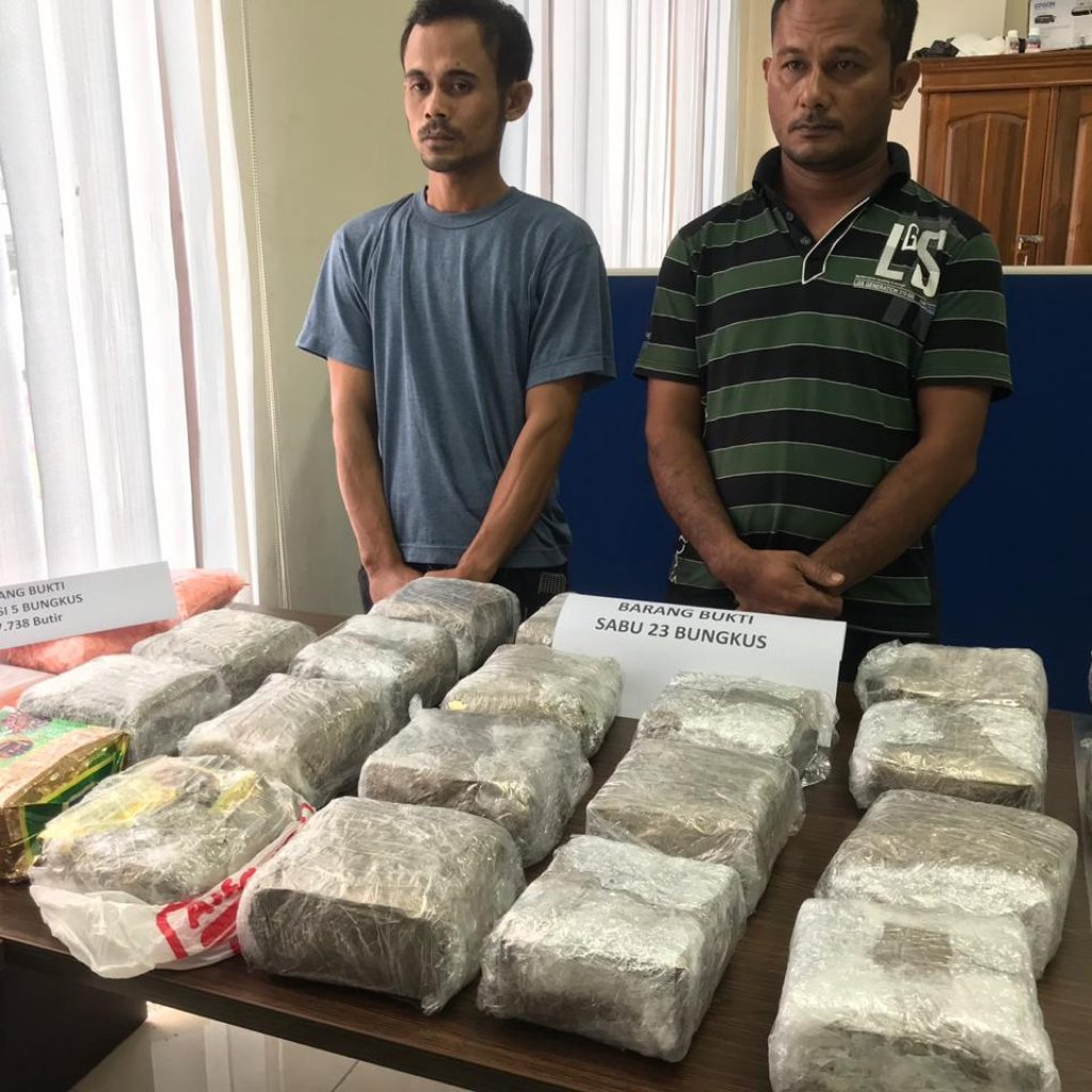 BNNP Gagalkan Peredaran 23 Bungkus Sabu dan Ribuan Butir Ekstasi di Sumsel