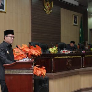 Wabup Sampaikan Jawaban Bupati atas Pandangan Umum Fraksi DPRD Muba