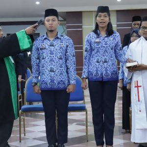 33 Pejabat Fungsional dan 2 CPNS IPDN Pemkab Muba di Lantik