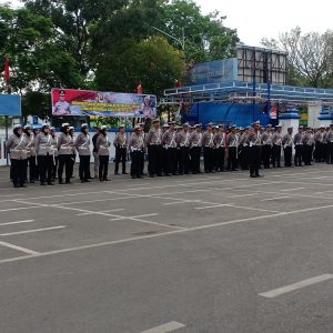 Direktorat Lalu Lintas Polda Sumsel Lakukan Gelar Apel Pasukan Operasi Patuh Musi 2019