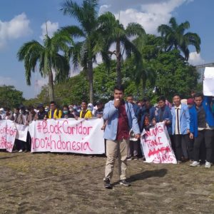 Tuntut Hentikan Kontrak Blok Corridor, Ratusan Mahasiswa Datangi DPRD Sumsel