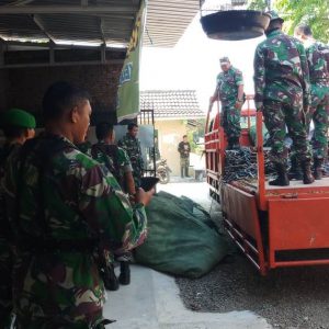 Dukung Upacara Penutupan TMMD, Puluhan Tenda Didatangkan