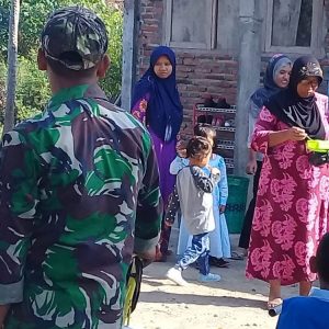 Jelang berakhirnya TMMD, Ucapkan Salam Perpisahan Untuk Anak-Anak Paud