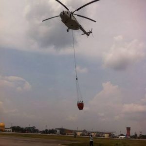 Satu Juta Liter Air Dihabiskan Untuk Empat Daerah Karhutla di Sumsel