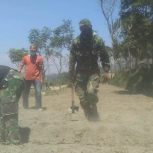 Lokasi Upacara Pembukaan TMMD Terus Dibenahi