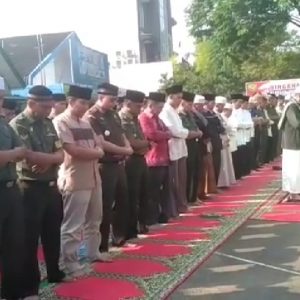 Kodim 0418 Palembang Gelar Sholat Istisqo Minta Hujan