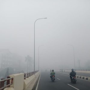 Kabut AsapTebal di Palembang Masuk Trending Topik Twitter