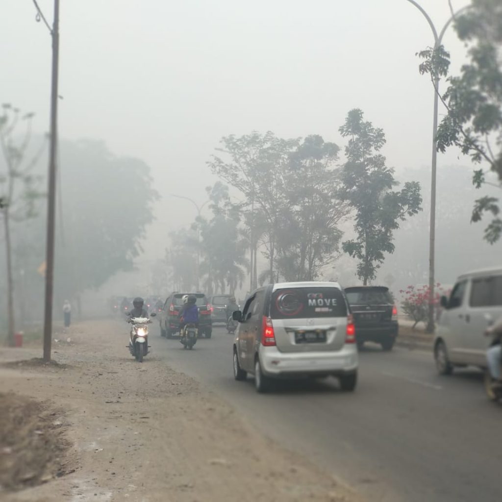 Lahan OKI Terbakar, Berdampak Kualitas Udara di Palembang Tak Sehat