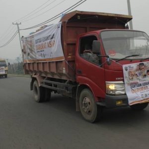 Bantu Korban Kabut Asap, ACT Sumsel Kirimkan 3 Truk Logistik