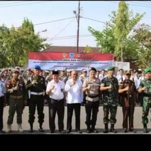 Menjelang Pelantikan Presiden Polres Lahat Gelar Pasukan Pengamanan