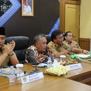 Sekda Pimpin Rapat Penyelesaian 55 Item Aset Pemkab Mura dan Pemkot Lubuk Linggau