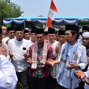 Pemkab Muara Enim Hadiri Peletakan Batu Pertama Ponpes Nurusa’adah Bersama UAS