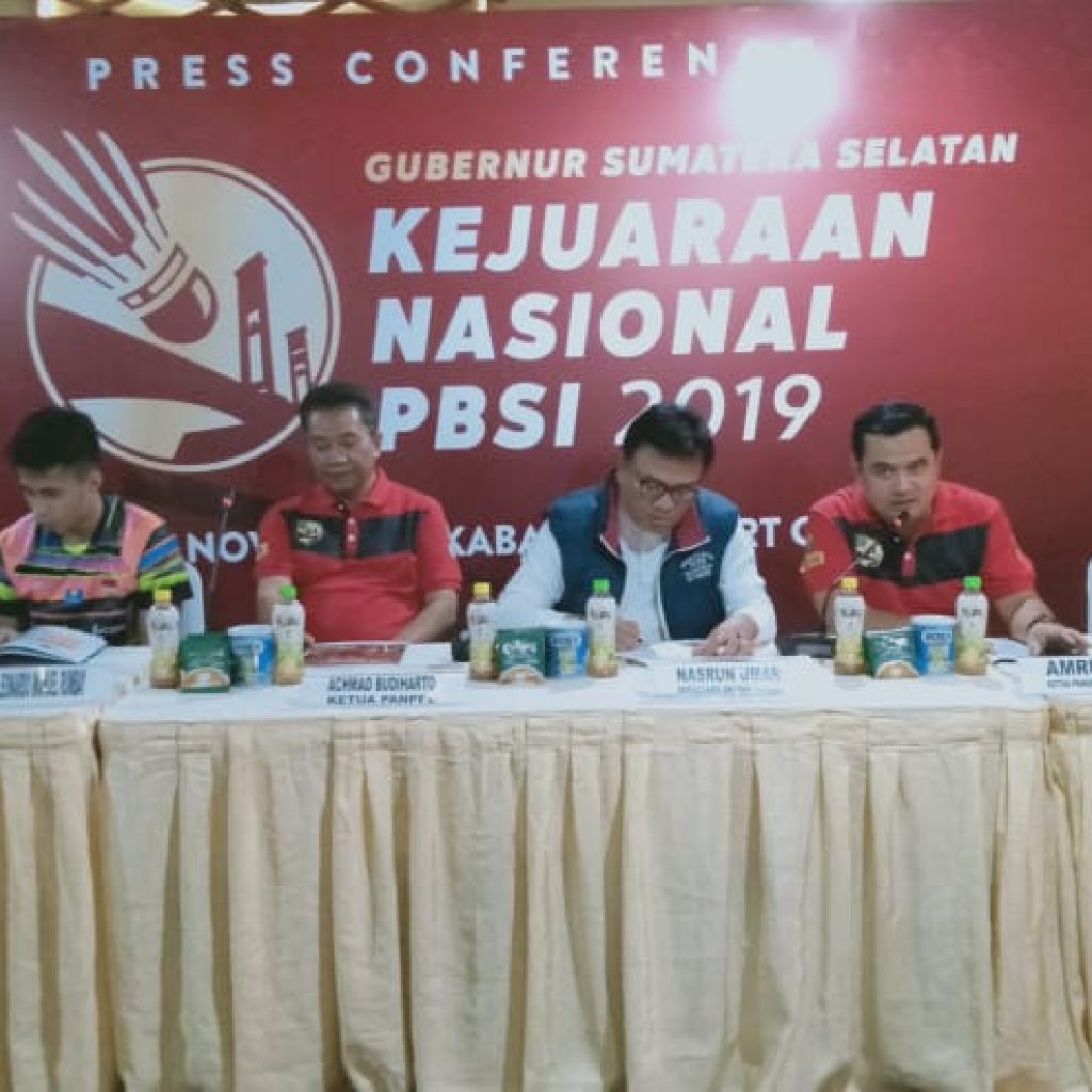 Gelar Kerjunas Badminton 2019, Herman Deru : Semoga Prestasi bulutangkis di Sumsel Iebih Maju Lagi