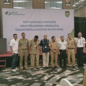 Sumsel Targetkan Seluruh Pekerja Konstruksi Tercover BPJS Ketanagakerjaan