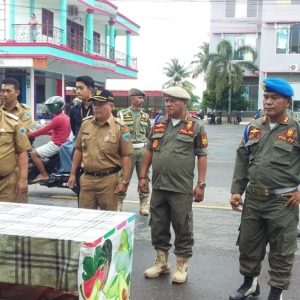 Langgar Perda, Puluhan Lapak Pedagang Kaki Lima di Bongkar Pol PP