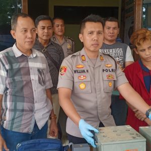 Polsek Gandus Ringkus Pelaku Pencuri Mesin Tower