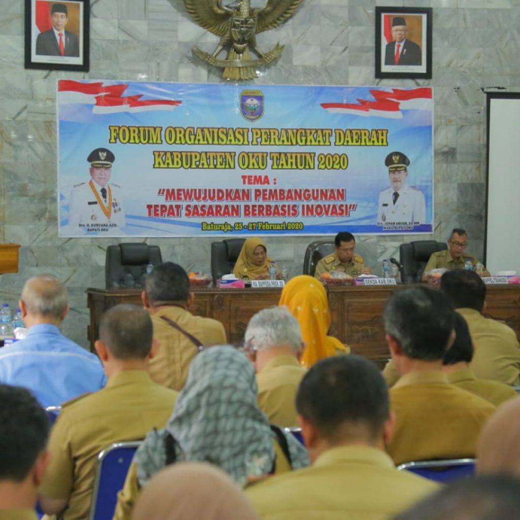 Forum Organisasi Perangkat OKU Daerah Mewujudkan Pembangunan Tepat Sasaran Berbasis Inovasi