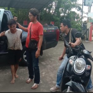 Copet di Palembang Jadi Bulan-Bulanan Warga, Usai Jambret Handphone Seorang Pemuda