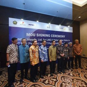 Nota Kesepahaman Suplai Gas PLN, Pupuk Indonesia dari Proyek LNG Abadi Ditanda Tangani