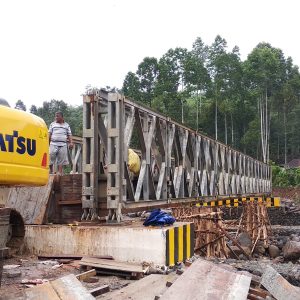 Pekan Ini, Jembatan Bailey Desa Pengentaan di Fungsionalkan