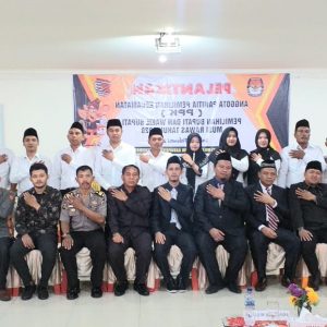 KPU Musi Rawas Lantik Dan Bacakan Fakta Intergitas,70 Anggota PPK Musi Rawas