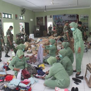 Peduli Sesama, Kodim Pati Kirim Bantuan Korban Banjir Karawang