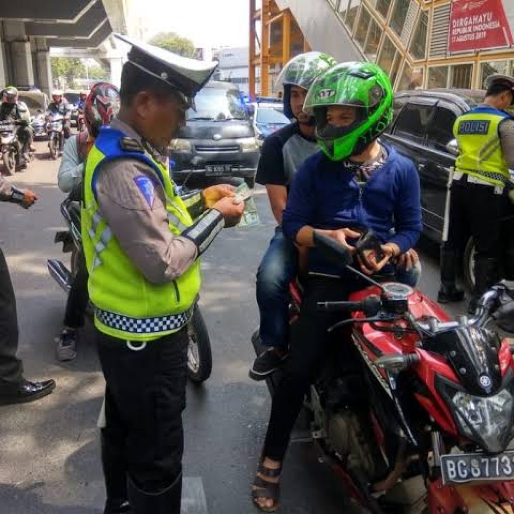 Delapan Puluh Kendaraan Roda Dua Terjaring Razia Satlantas Polresta Palembang