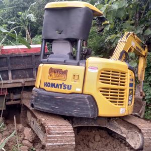 Excavator dan Dam Truk Ikut Gotong Royong Di TMMD 107