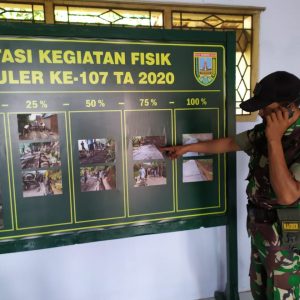 Piket Posko Tetap Pantau TMMD Reguler Ke – 107 Kodim Kudus