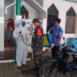 Satgas TMMD 107 Kodim 0722/ Kudus Berantas virus Covid-19