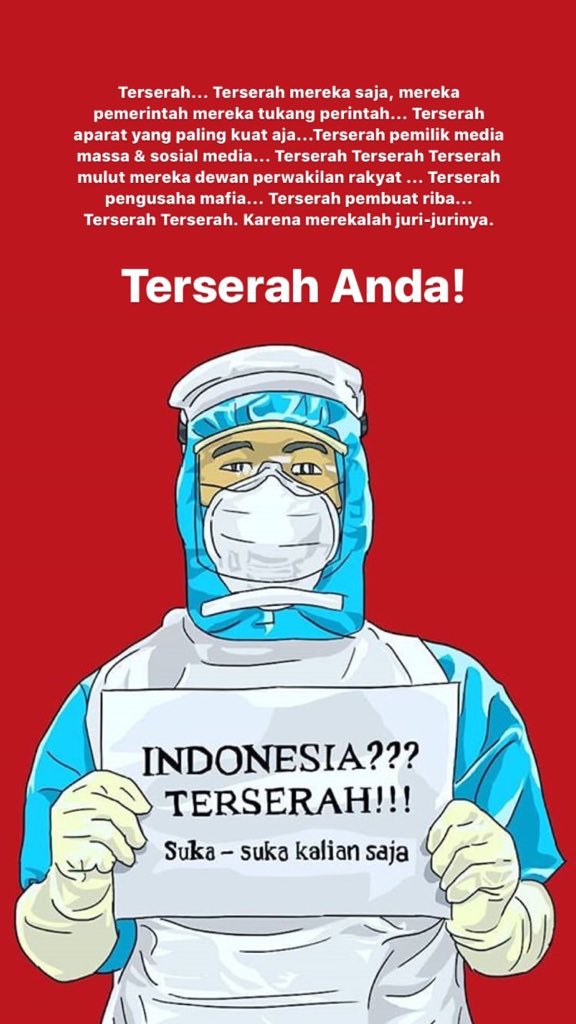 #IndonesiaTerserah Menjadi Trending Topik