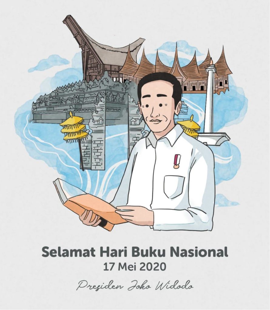 Ucapakan Hari Buku Nasional, Jokowi : Masa Pandemi Buat Kita Banyak Waktu Baca Buku