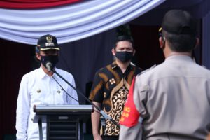 Cegah Penularan Covid-19 Pemkot Palembang Kembali Gelar Apel Gabungan