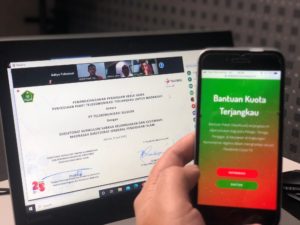 Sediakan Kouta Terjangkau Belajar On Line Telkomsel Kaloborasi Dengan Kementerian Agama RI