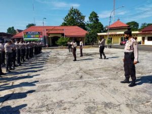Polres Mura Gelar Latihan Kerangka Dalmas Hadapi Pilkada Serentak
