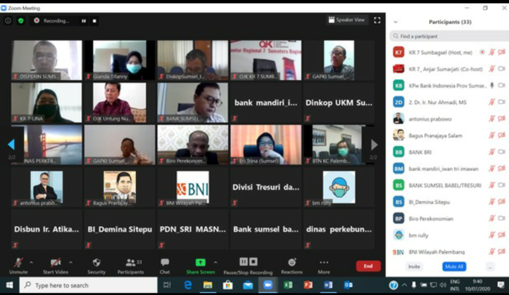 Pemerintah Salurkan Dana Ke Himbara Untuk Pemulihan Ekonomi Nasional Di Provinsi Sumsel