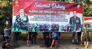 Kunjungan Irjenad di TMMD Tambakselo Berjalan Sukses